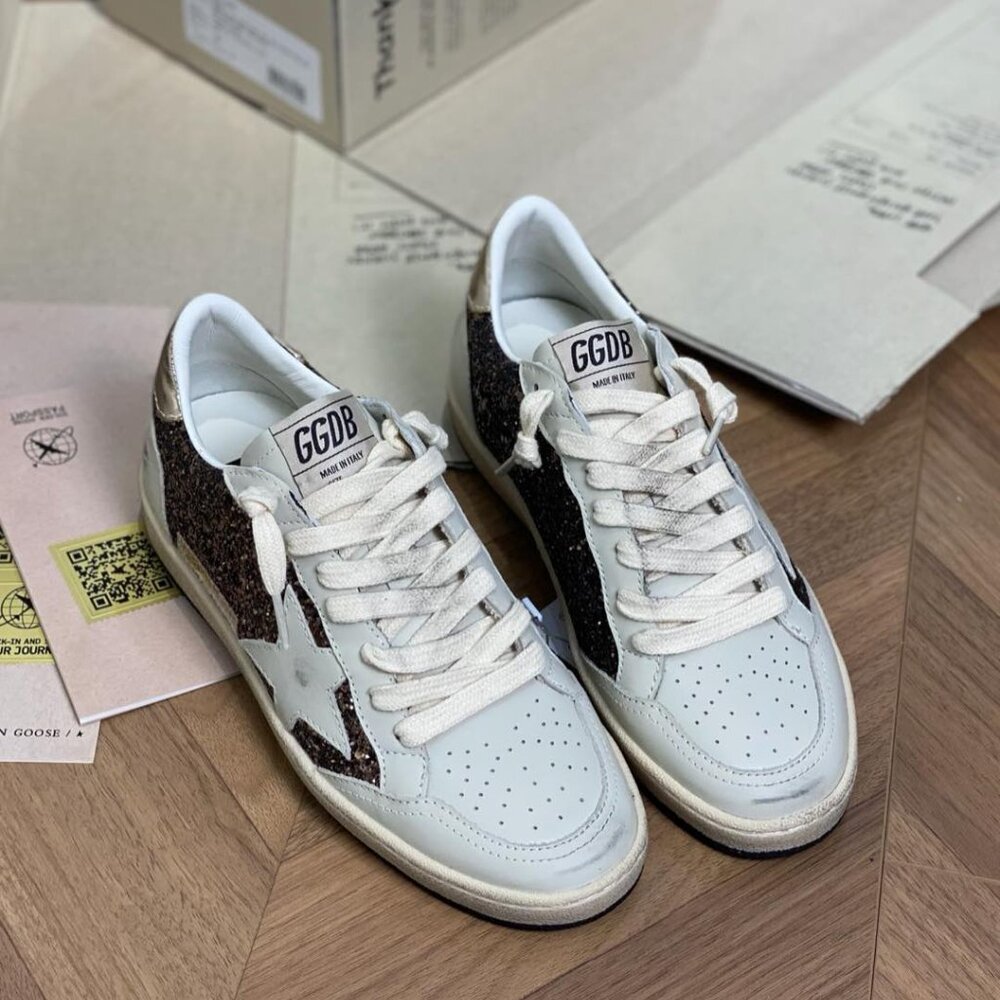 Brand new vintage finish Golden Goose-Super-Star women's casual sneakers - Picture 9 of 10